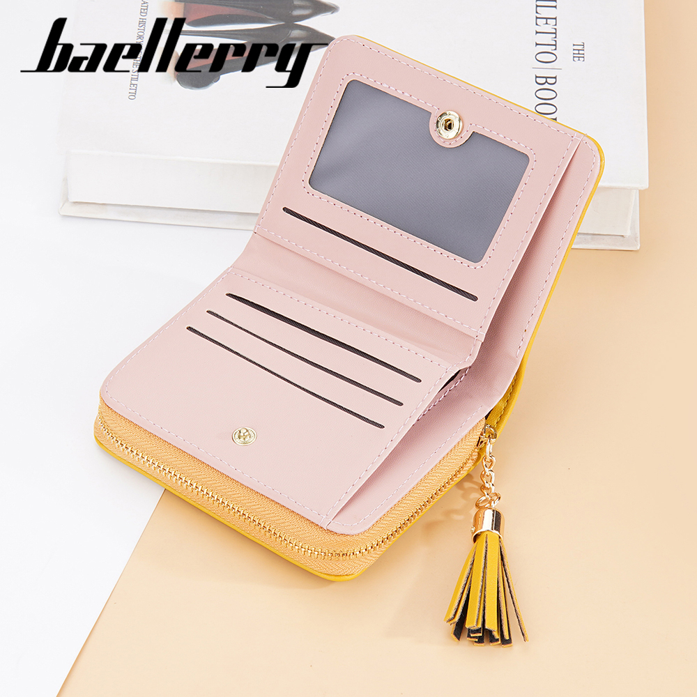 BAELLERRY N3244 Dompet Wanita Kecil Dompet Lipat Bahan Kulit PU Leather Premium WATCHKITE WKOS