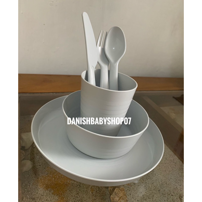 Set Alat Makan Piring Mangkok Sendok Garpu Pisau