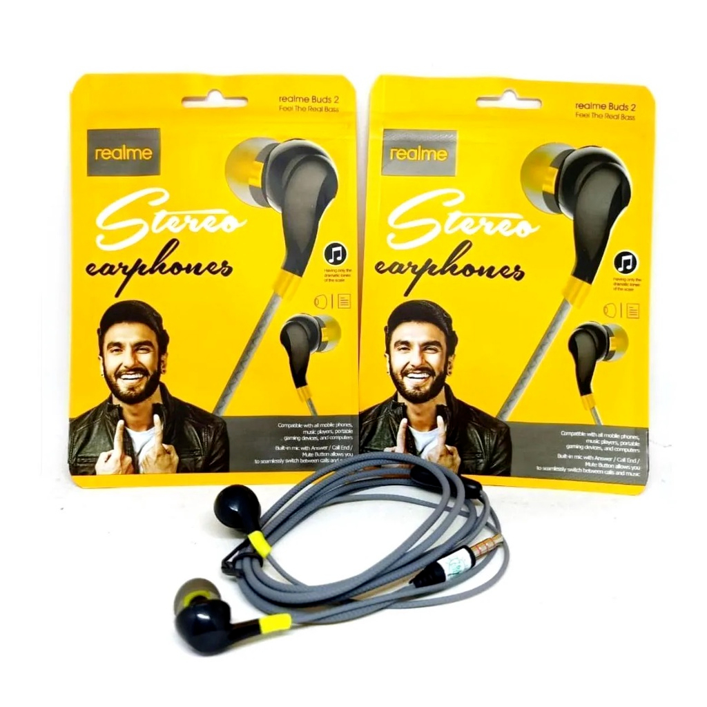 HEADSET REALME BUDS 2 STEREO - HANDSFREE C15 C11 C12 REALME 6