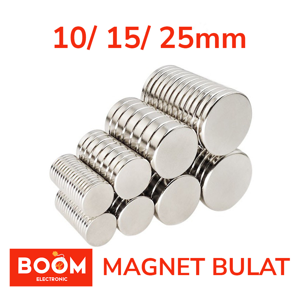 Magnet Neodymium Bulat Diameter 10mm/ 15mm/ 25mm