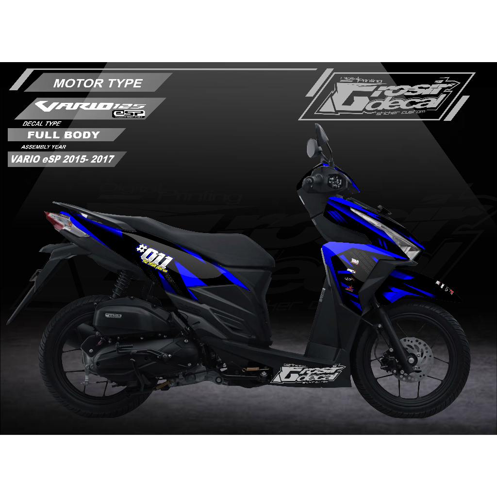 Striping Honda Vario 125 2015 - 2018 Full Body Striping Vario 125 2015 - 2018 Full Body