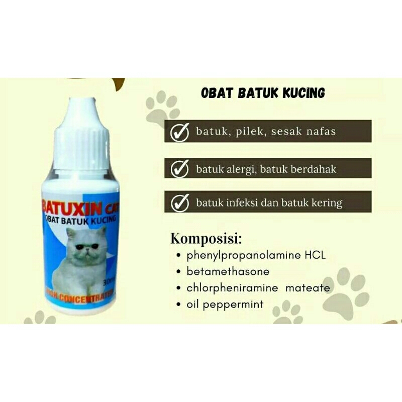 BATUXIN obat batuk kucing obat batuk anjing