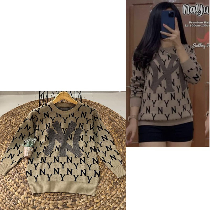 SWEATER RAJUT WANITA IMPORT KEKINIAN // BLOUSE RAJUT VIRAL