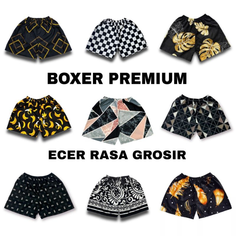 PAKET 5 PCS BOXER PREMIUM/BOXER PRIA WANITA/BOXER DISTRO/BOXER MURAH/BOXER