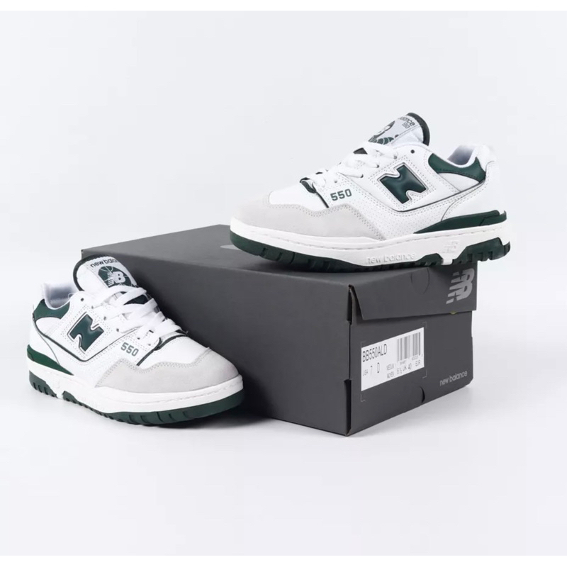 [ R2. SNKR ] Sepatu New Balance 550 Wh|te Green