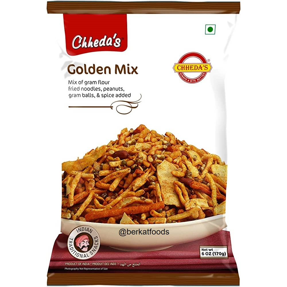 

Golden Mix Chheda's / Cemilan Snack Namkeen Chhedas India Mixture