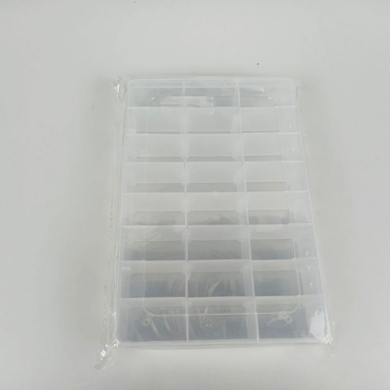 Kotak Penyimpanan Perhiasan Seperate Box 24 Slot - Transparent