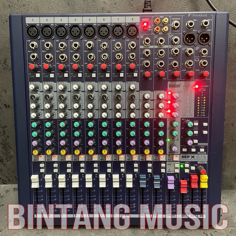 Mixer audio Soundcraft mfx 8 channel sondcraft MFX8