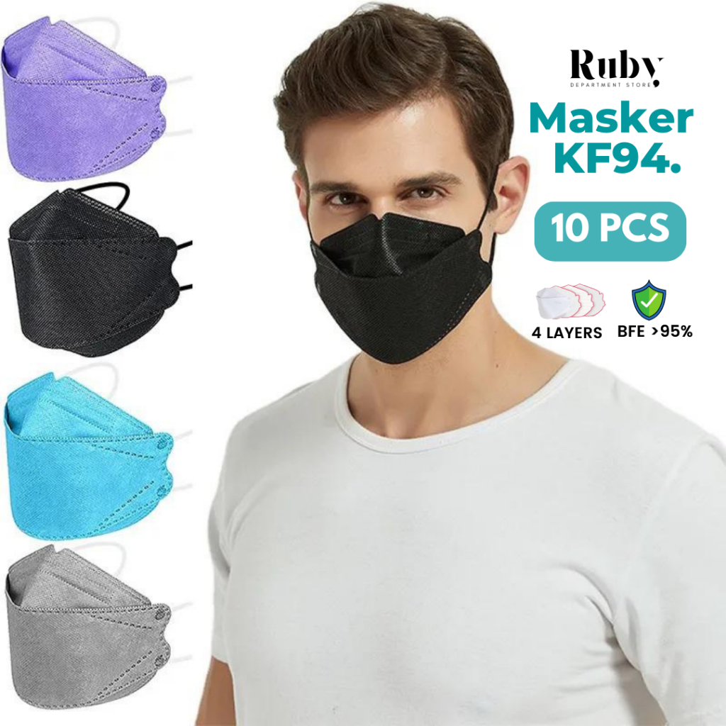 TRS - Masker Kf94 Isi 10/Pack Varian Warna Warni