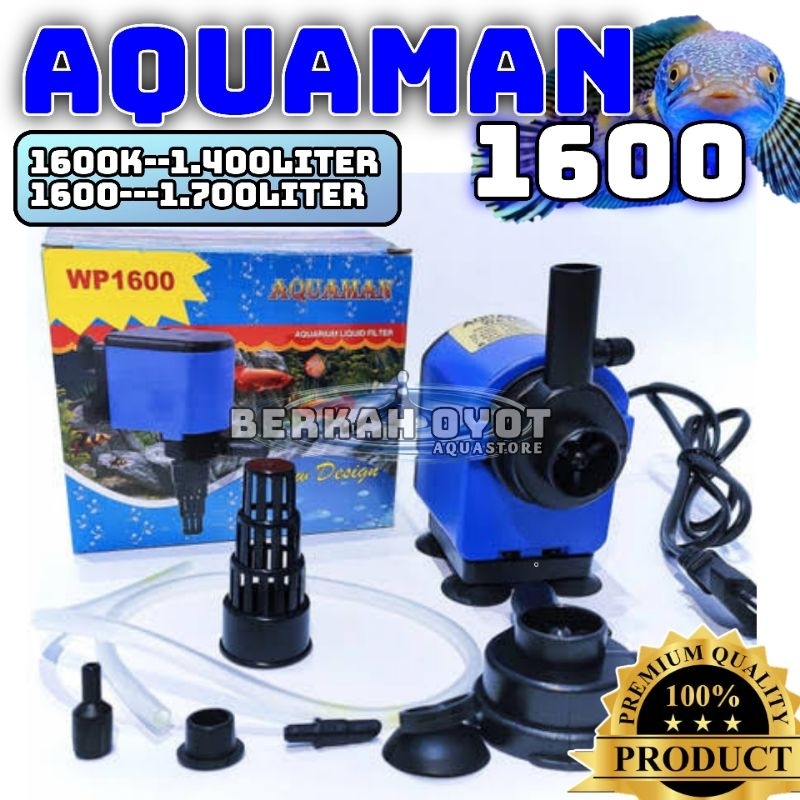 AQUAMAN 1600 MESIN POMPA FILTER CELUP AQUARIUM