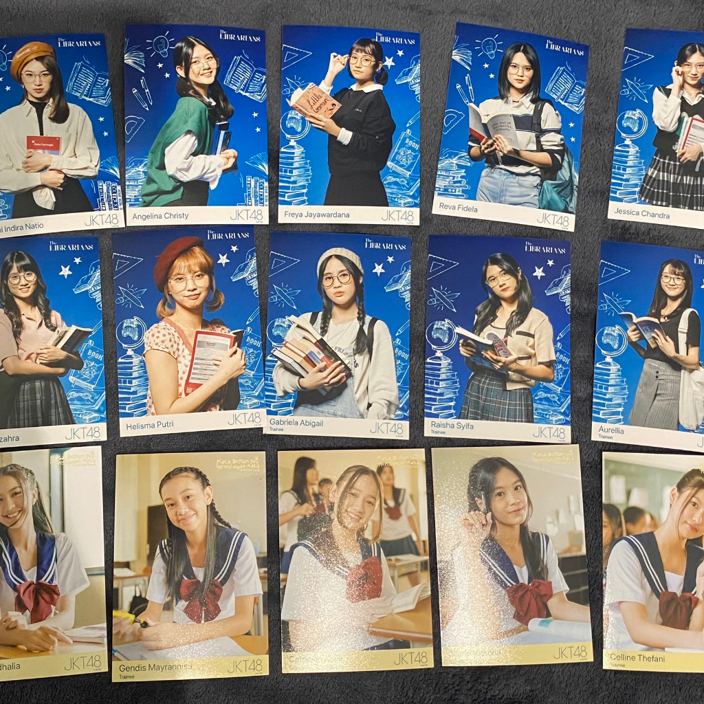 Photopack JKT48 The Librarian MnG Nice to See You - ADEL FREYA MUTHE JESSI ELI