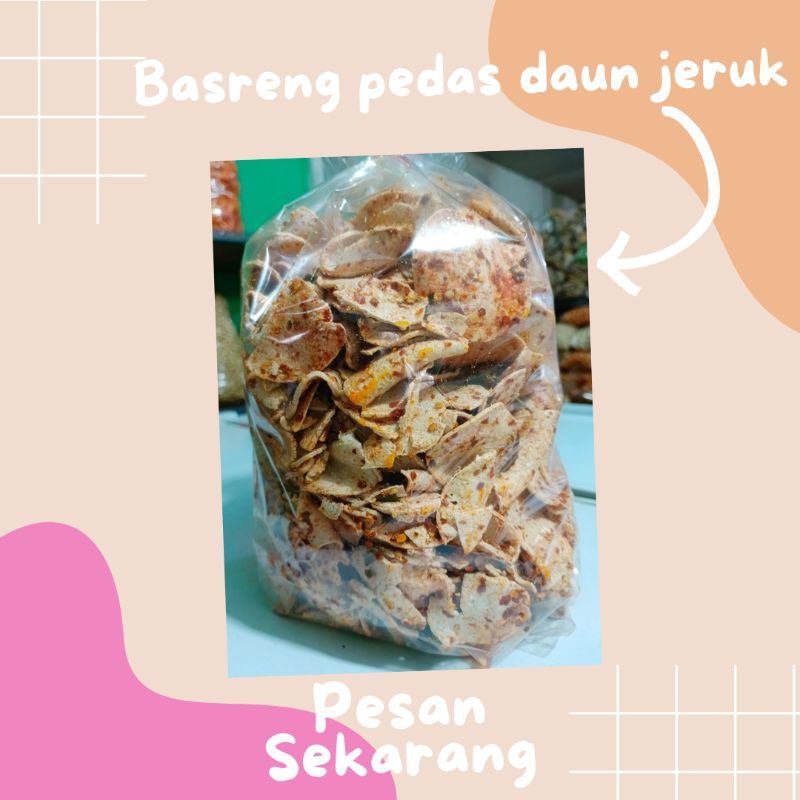 

basreng pedas daun jeruk 1kg bulat