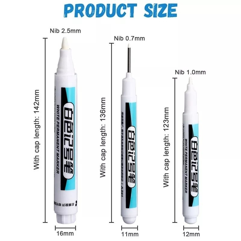 

spidol permanen putih leher panjang hemat lebay