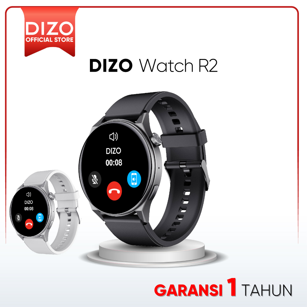 DIZO By realme techlife Watch R2 smartwatch R2 1.43 inch Dynamic display Black/Silver