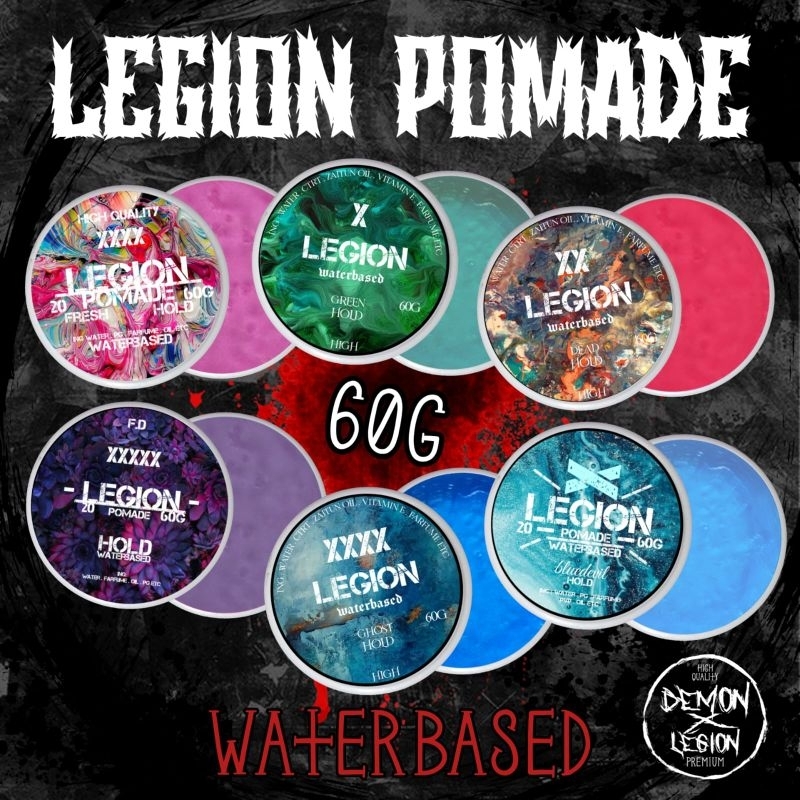 GROSIR POMADE LEGION WATERBASED 60GRAM