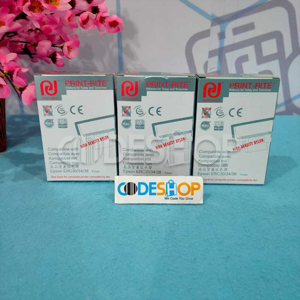 Cartridge Pita Ribbon Print Rite Erc 38 Printer Kasir Epson Tmu 220