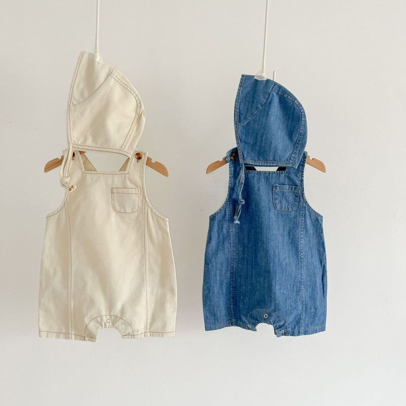 BABY K2 - Jumper overal Denim + Topi kode 00323