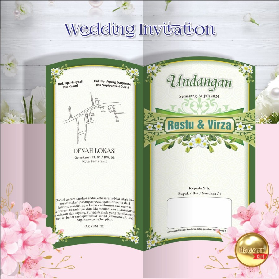 

Undangangan Pernikahan Heaven 21 - 26