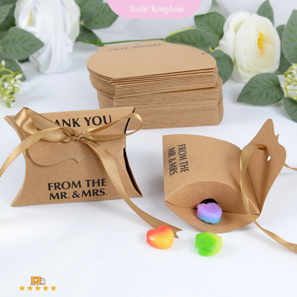 

Kotak Permen Bentuk Bantal Kotak Kemasan Hadiah Kotak kado wedding