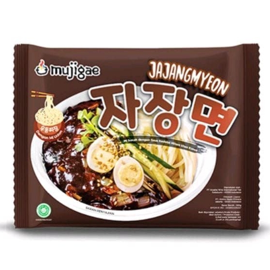 

MUJIGAE Jajangmyeon 265gram Halal | Mie Korea Saus Kedelai Hitam