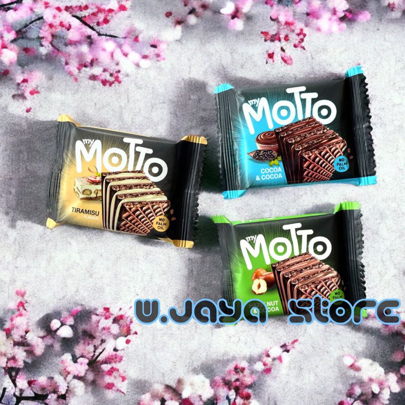 My Motto Wafer Coklat / Hazelnut 34g