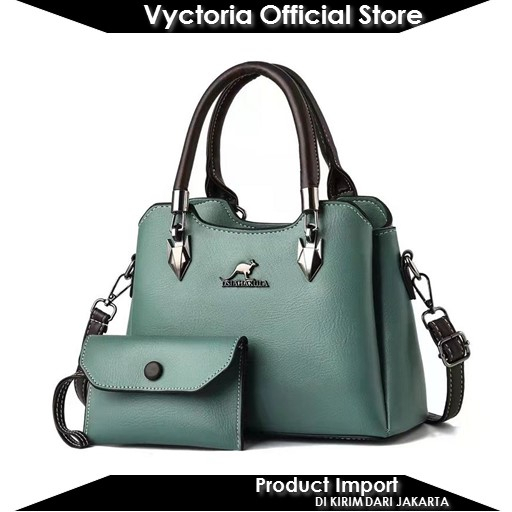(COD) Vyctoria VOS18932 Tas Handbag Selempang 2in1 Wanita Elegan Import JT18932 BQ3388 18932 3388
