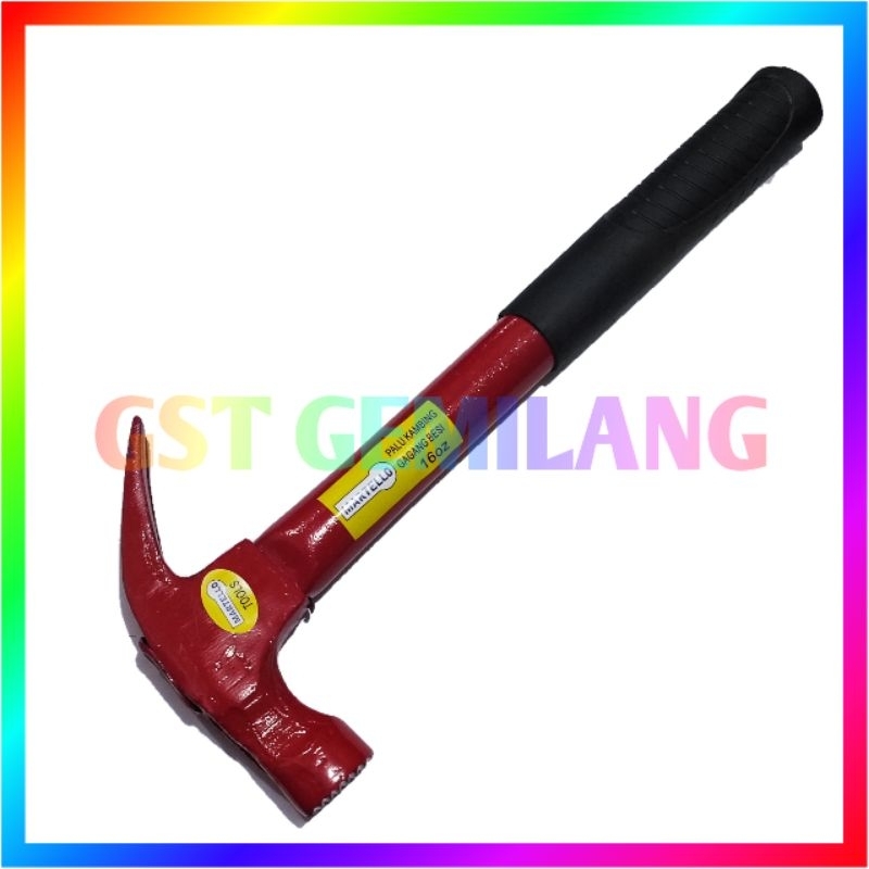 Martil palu besar tanduk gagang besi MARTELLO 16 OZ 0.5LB