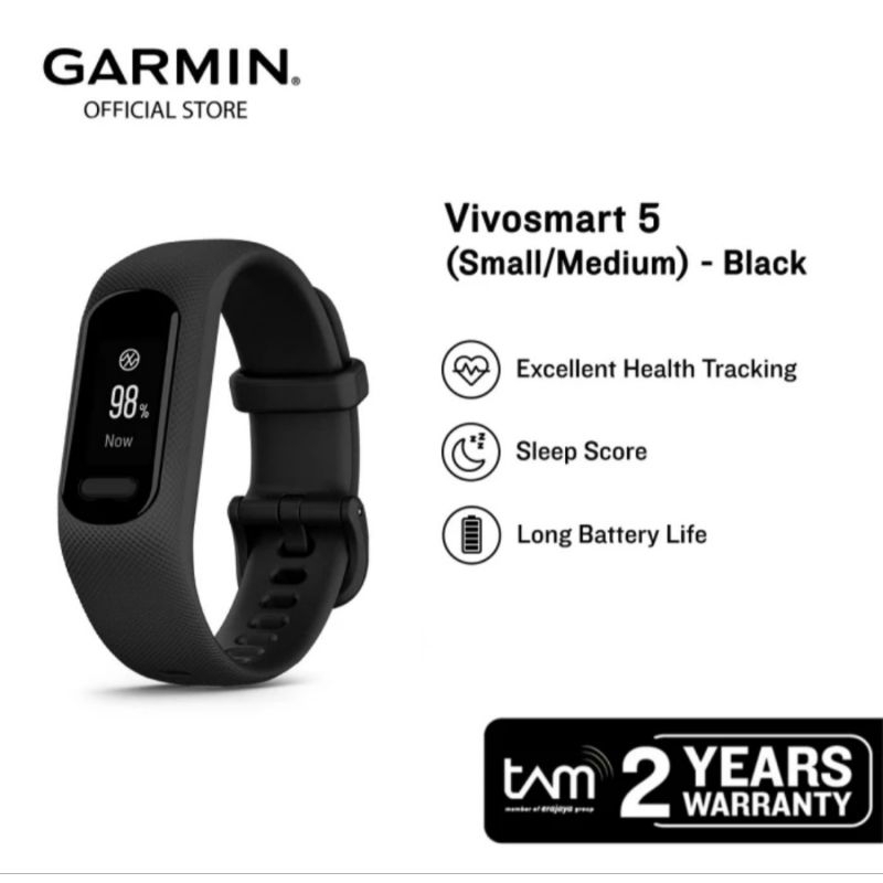 Garmin Vivosmart 5 Jam Tangan GPS Smartwatch