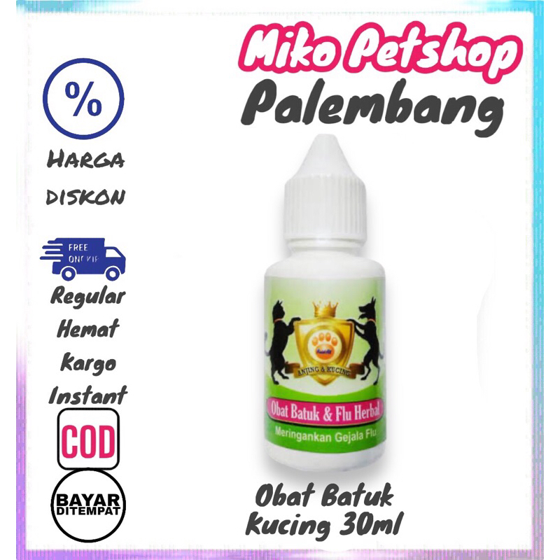 Obat Batuk &amp; Flu kucing Herbal 30ml