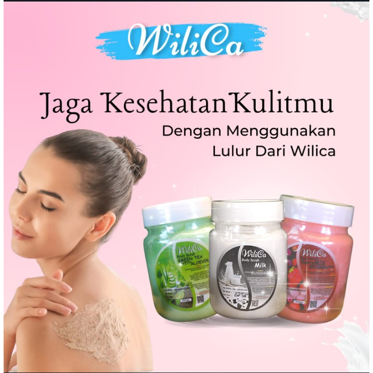 READY STOCK//WILICA BODY SCRUB dan BODY MASSAGE ALL VARIAN 200GR