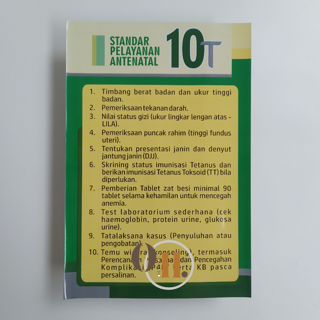 Poster Pemeriksaan Antenatal 10 T - Poster kebidanan - Poster Kesehatan