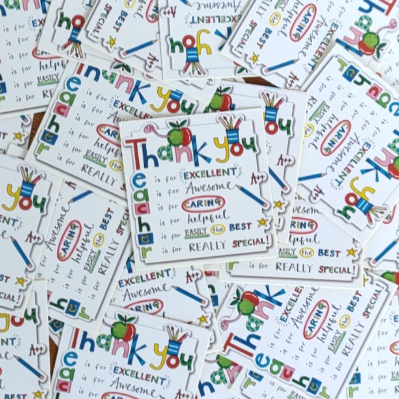 

Sticker Thank You Teacher 3.5 cm
