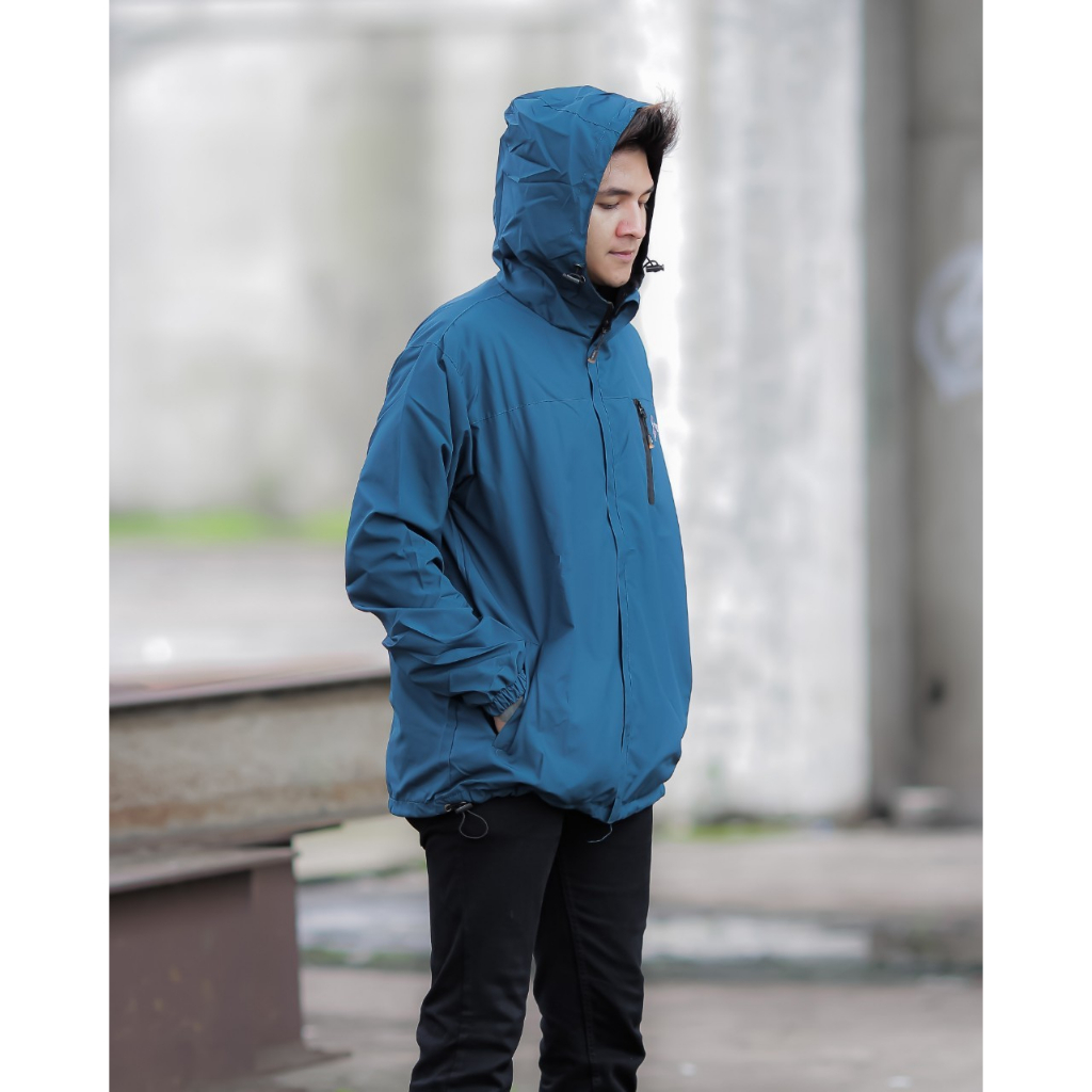 JAKET PARKA SIMPLE PETROL 01 - JAKET PARKA OUTDOOR - JAKET GUNUNG SIMPLE - JAKET PARKA PARASUT - JAKET MOTOR - JAKET HIKING