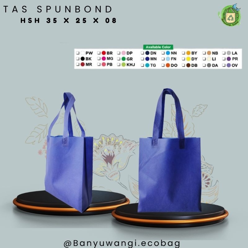 

Tas spunbond HSH ukuran 35 x 25 x 08