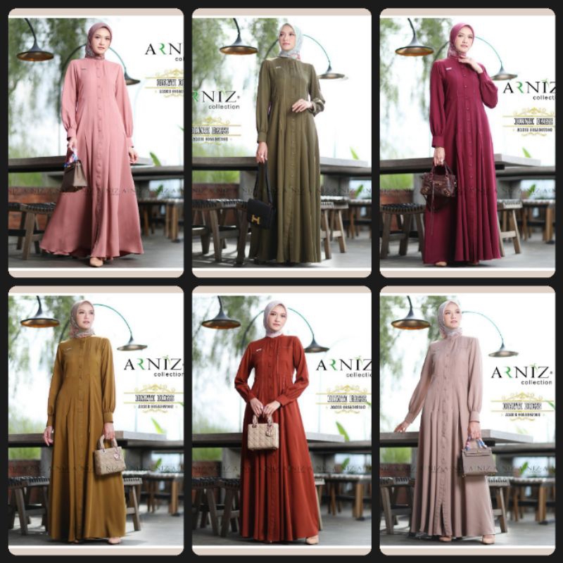Dianti Dress by Arniz Collection/Arniz Collection/Dress by Arniz/Arniz Terbaru/Dress Elegant/Dress S