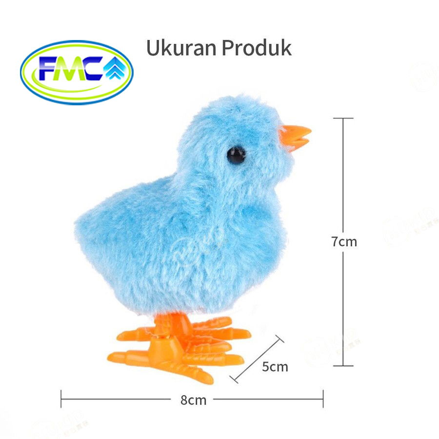 Mainan Anak Ayam Berjalan Putar Bergerak Anakan Ayam Jarum Jam Unik Lucu Murah Tanpa Baterai