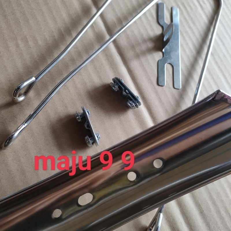 Spakbor / Slebor / Fender / Spakbor Sepeda Lipat Mini 20 inch Taiwan Chrome