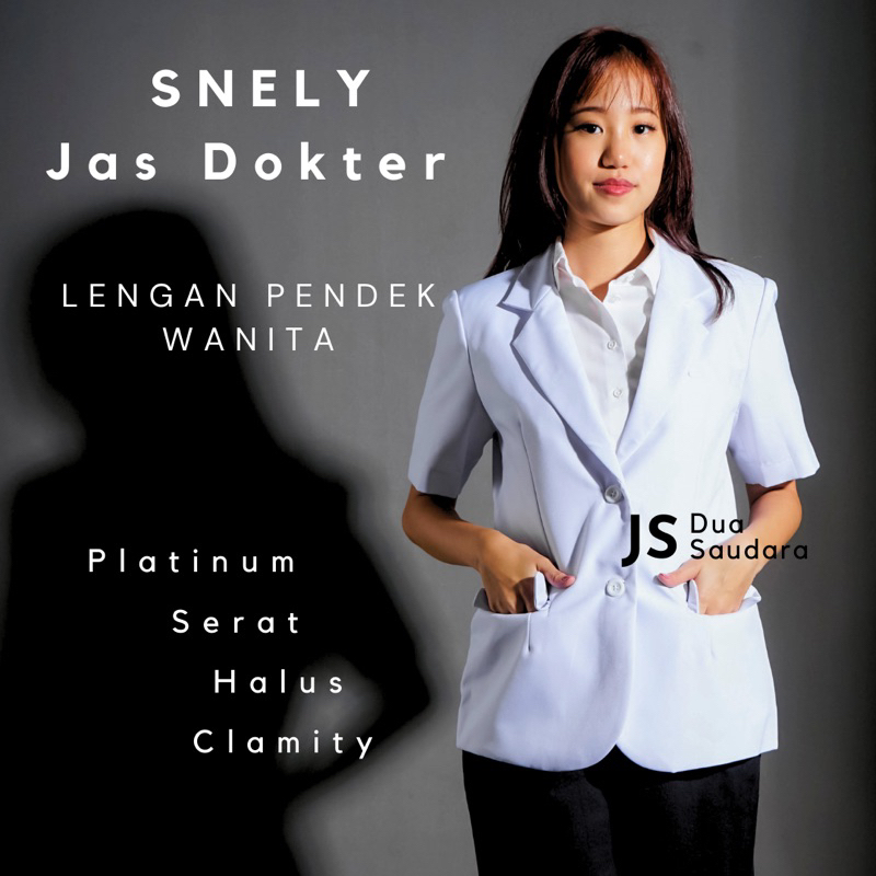 JAS DOKTER/ SNELI  / JAS KOAS / LENGAN PENDEK WANITA (DUA SAUDARA)