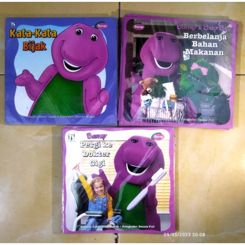 BUKU OBRAL MURAH ORIGINAL BARNEY DINOSAURUS