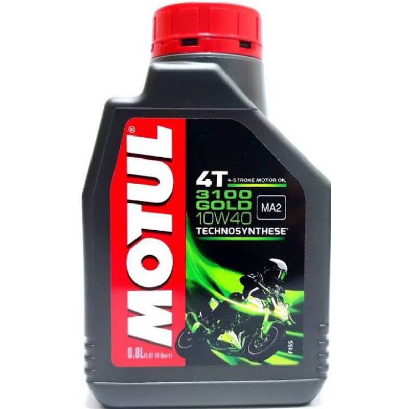 MOTUL 3100 GOLD TECHNOSYNTHESE 10W40 800ML &amp; 1L ORIGINAL 100% Free Gantungan Kunci Resmi Motul