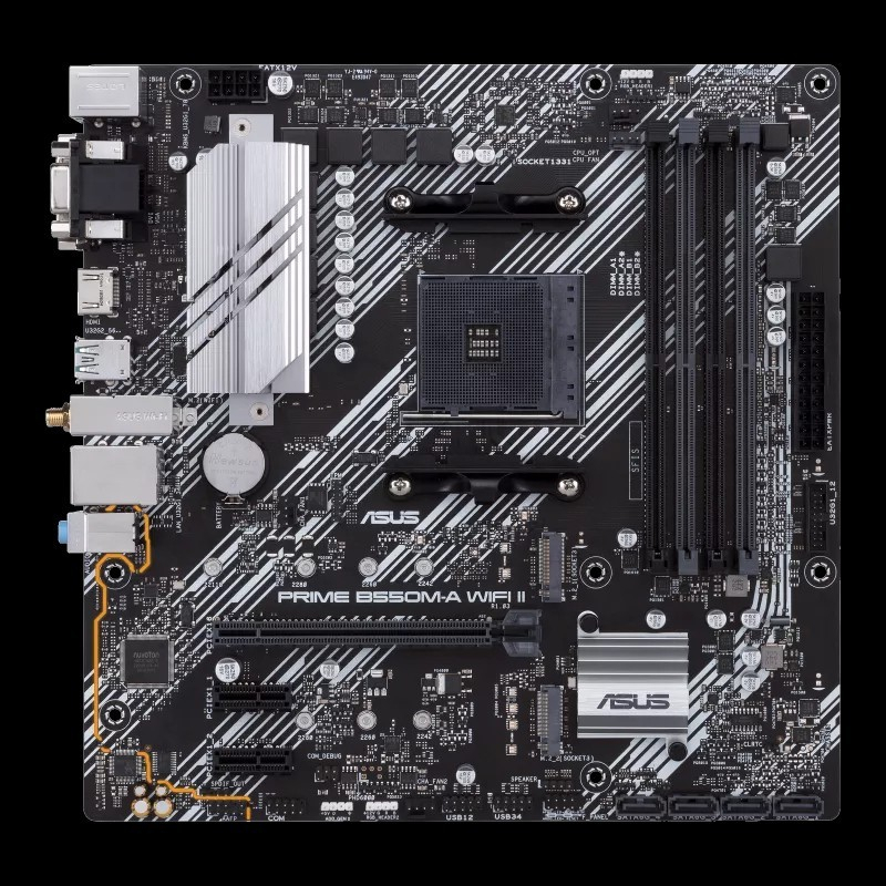 Mainboard ASUS Prime B550M-A Wifi II - mATX AM4 ASUS B550M-A Wifi - RESMI GARANSI