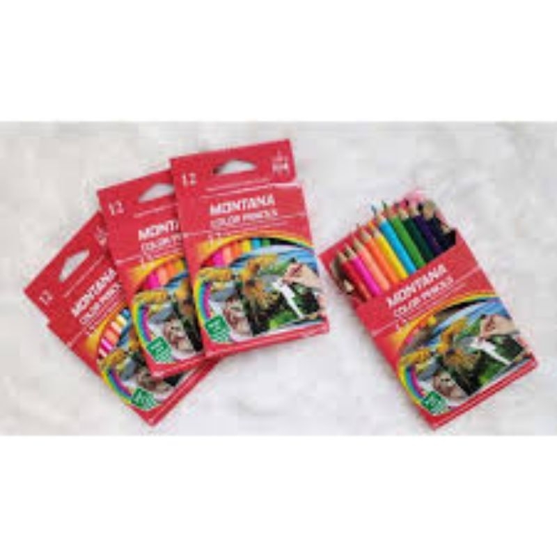 Color Pencil / Pensil Warna Montana TH-350 / 12 Warna Ukuran Kecil