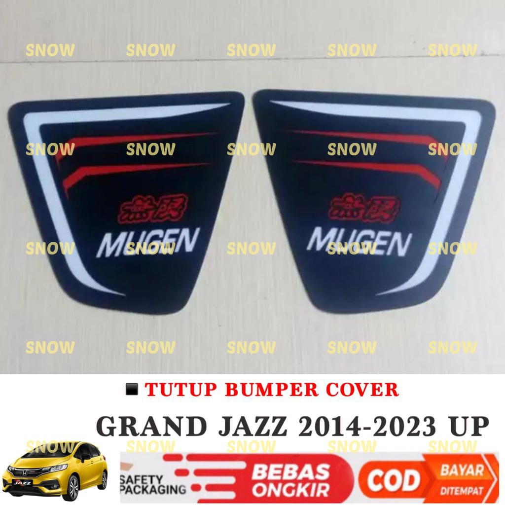 Tutup Bumper Cover Grand All  New Jazz 2014 2018 Mugen Hitam