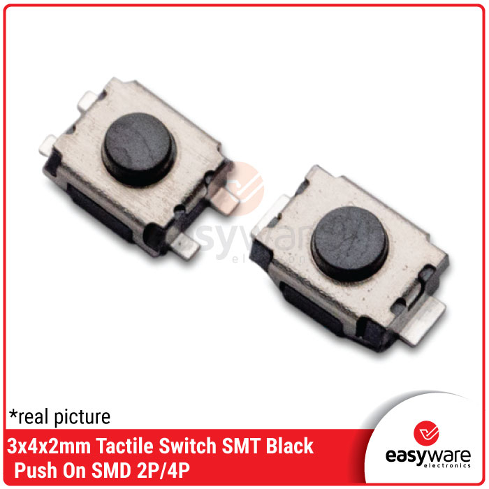 Tactile Switch 3x4x2mm 2P 4P Micro Switch Momentary SMD SMT Tact Push Button Push On