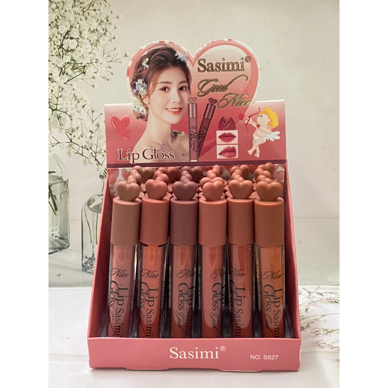 [12 pcs] Lipgloss Matte Sasimi Good Nice / Lipstick Cair Matte Love