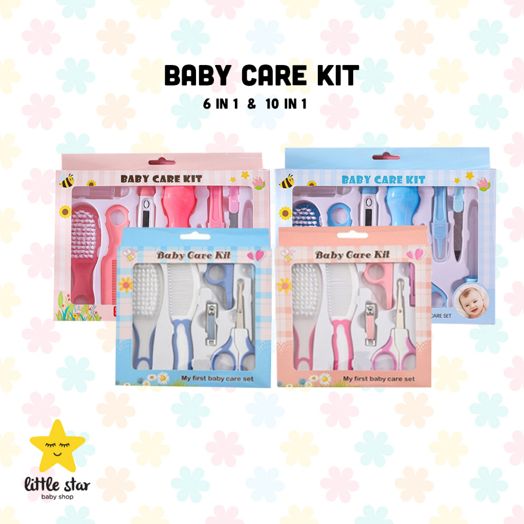 Baby Care Kit 6 In 1 Manicure Nail Gift  Newborn | Set Gunting Kuku Bayi | Perlengkapan Perawatan Kuku