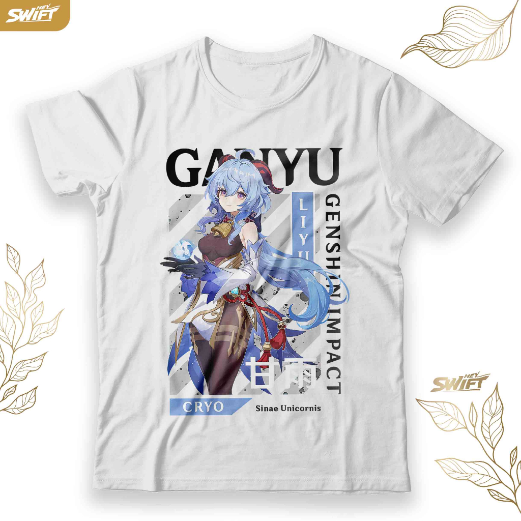 KAOS Ganyu Genshin Impact TSHIRT BAJU DISTRO