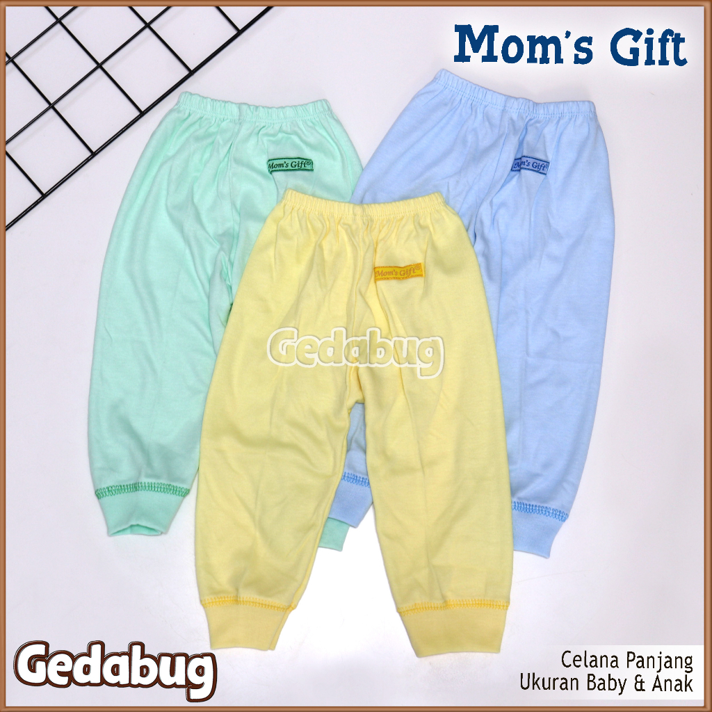 Celana Panjang MON'S Gift Polos | Celana panjang Anak bahan Katun | Gedabug