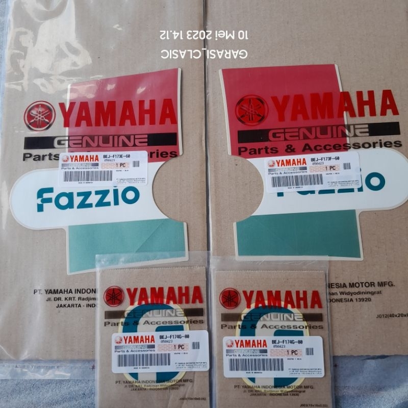 STRIPING FAZZIO FAZIO PUTIH 2023 ORIGINAL YGP