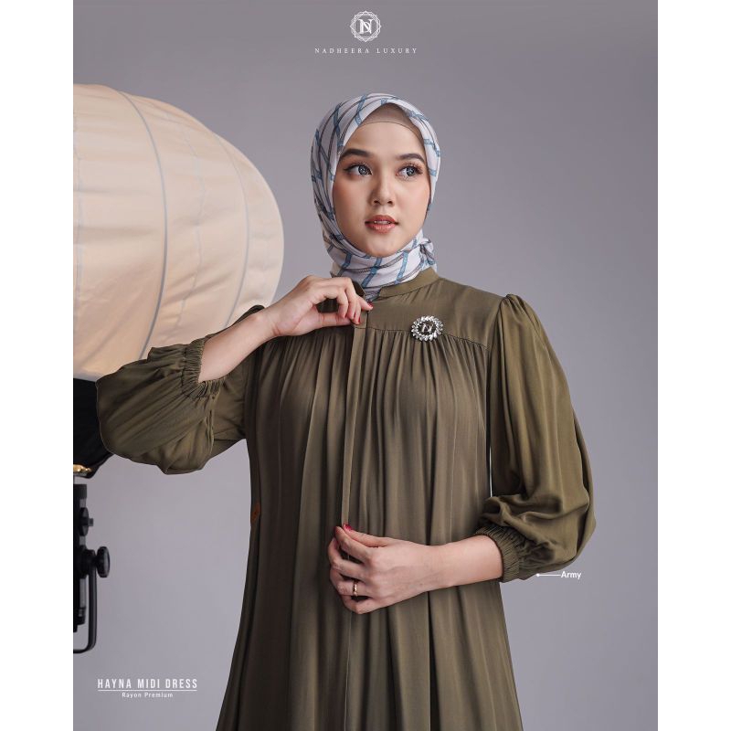 NADHEERAA HAYNA MIDI DRESS